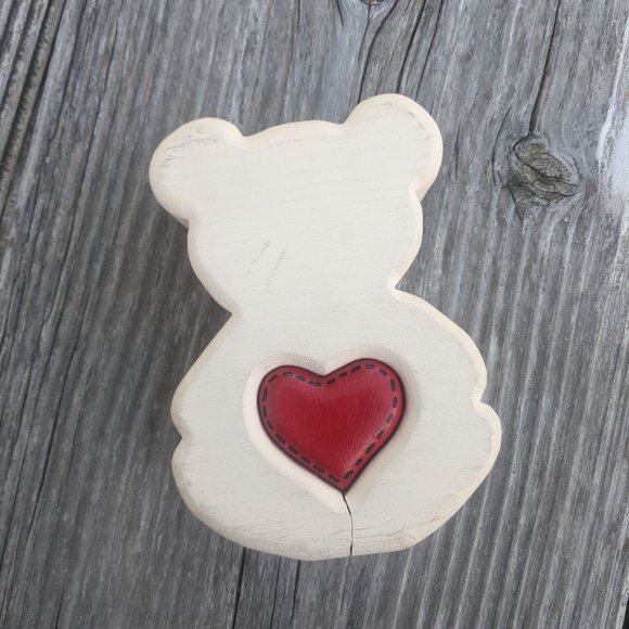 Valentine's Day Book and Wood Bear Bundle Set of 4 - Picture 6 of 8